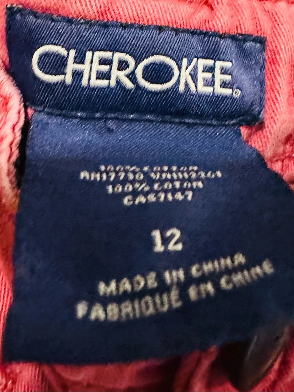 Cherokee boy kid size 12 Red Casual Shorts